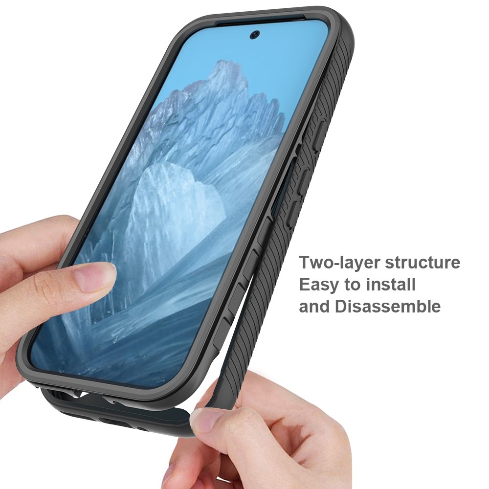 Impact gelový obal s rámečkem pro ochranou displeje na Google Pixel 10 Pro/Pixel 10 - černý