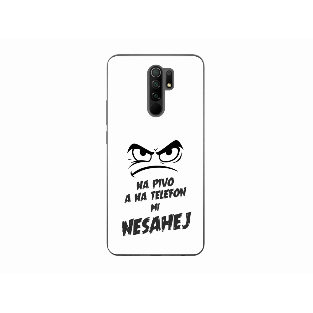 Gelový kryt mmCase na Xiaomi Redmi 9 - pivní motiv 2 bílé pozadí