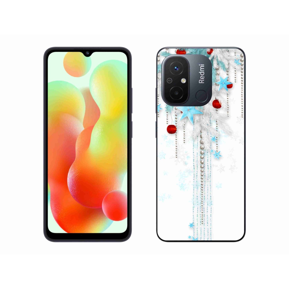 Gelový kryt mmCase na Xiaomi Redmi 12C - vánoční ozdoby