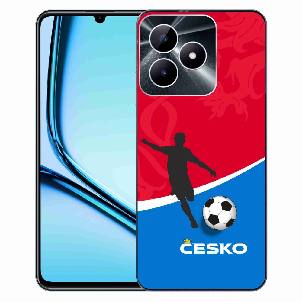 Gelový kryt mmCase na Realme Note 50 - fotbal Česko