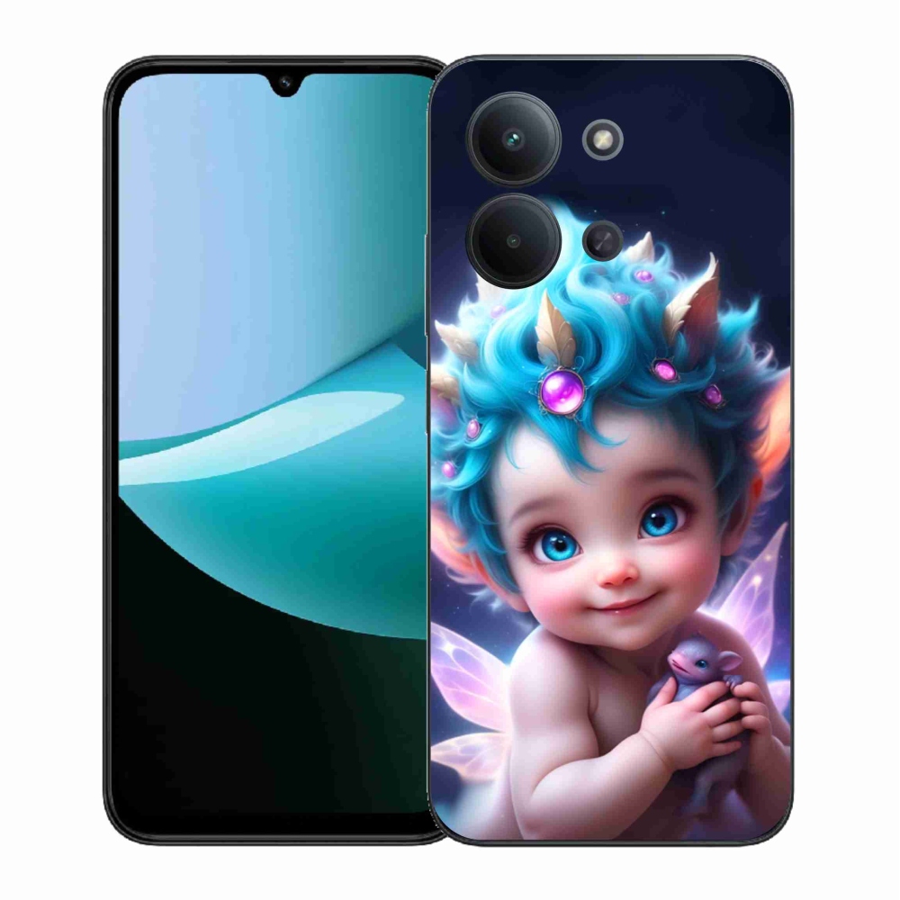 Gelový kryt mmCase na Xiaomi Redmi 15C 4G (171mm)/Poco C85 4G (171mm) - dítě s motýlími křídly