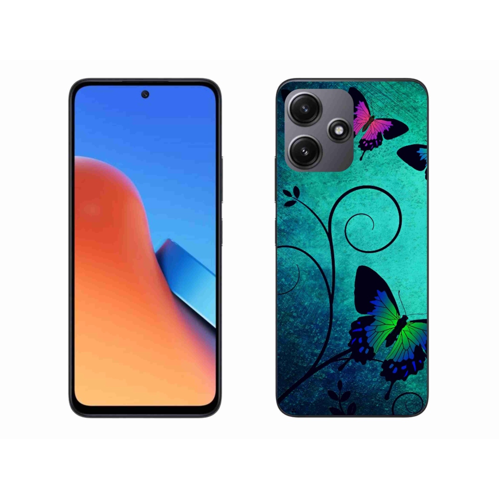 Gelový kryt mmCase na Xiaomi Redmi 12 5G - barevní motýli