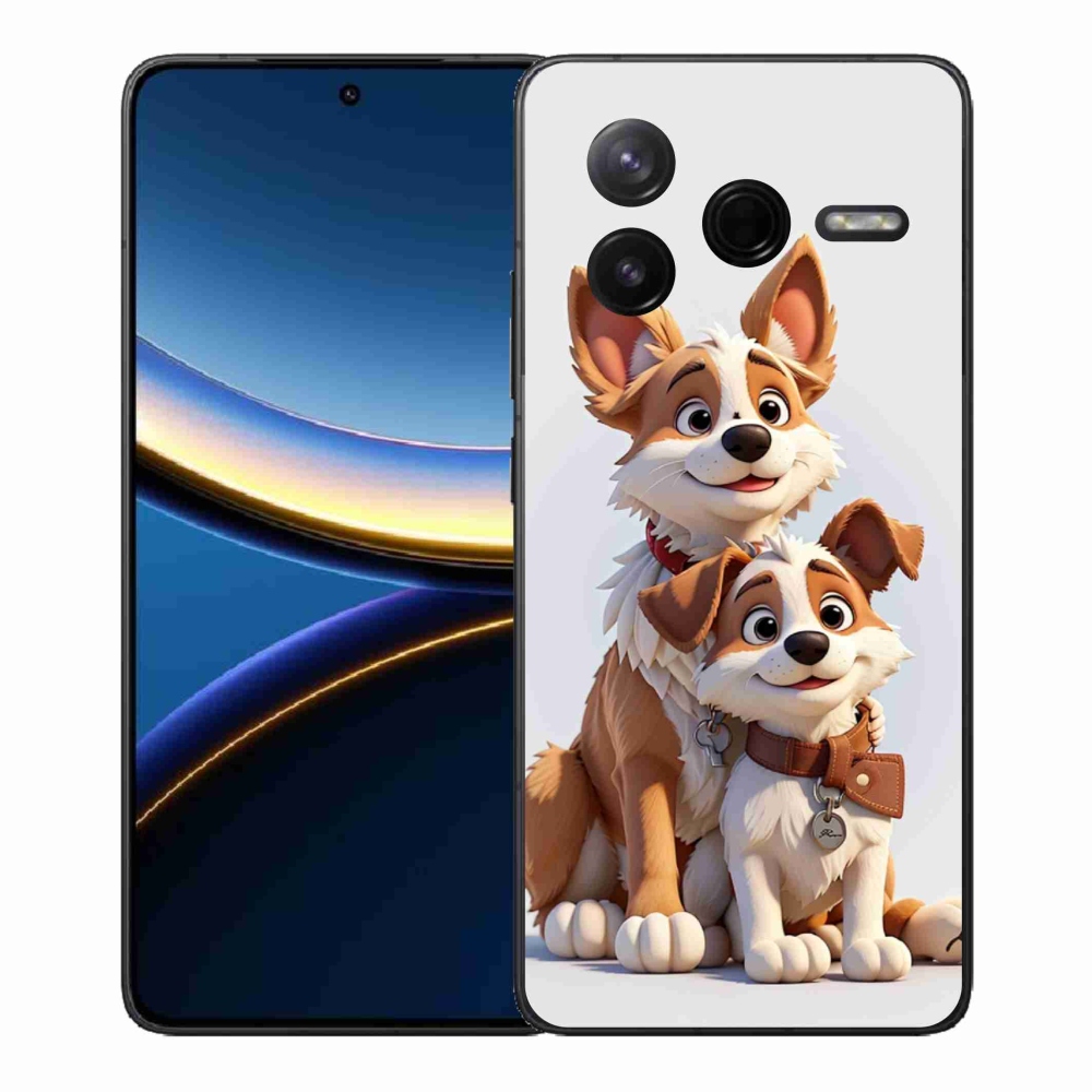 Gelový kryt mmCase na Xiaomi Poco F7 Pro - kreslení psi
