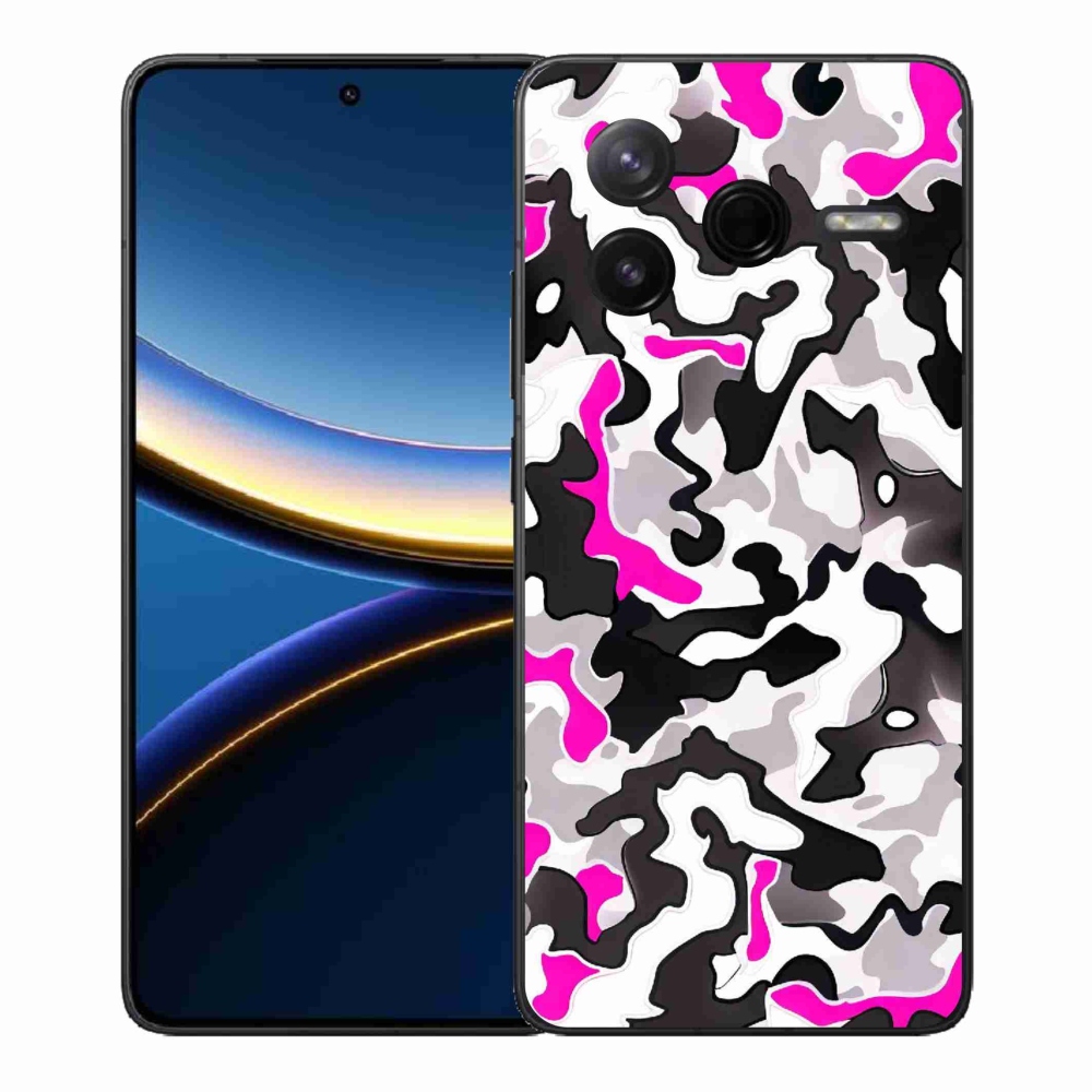 Gelový kryt mmCase na Xiaomi Poco F7 Pro - maskáčový vzor 5