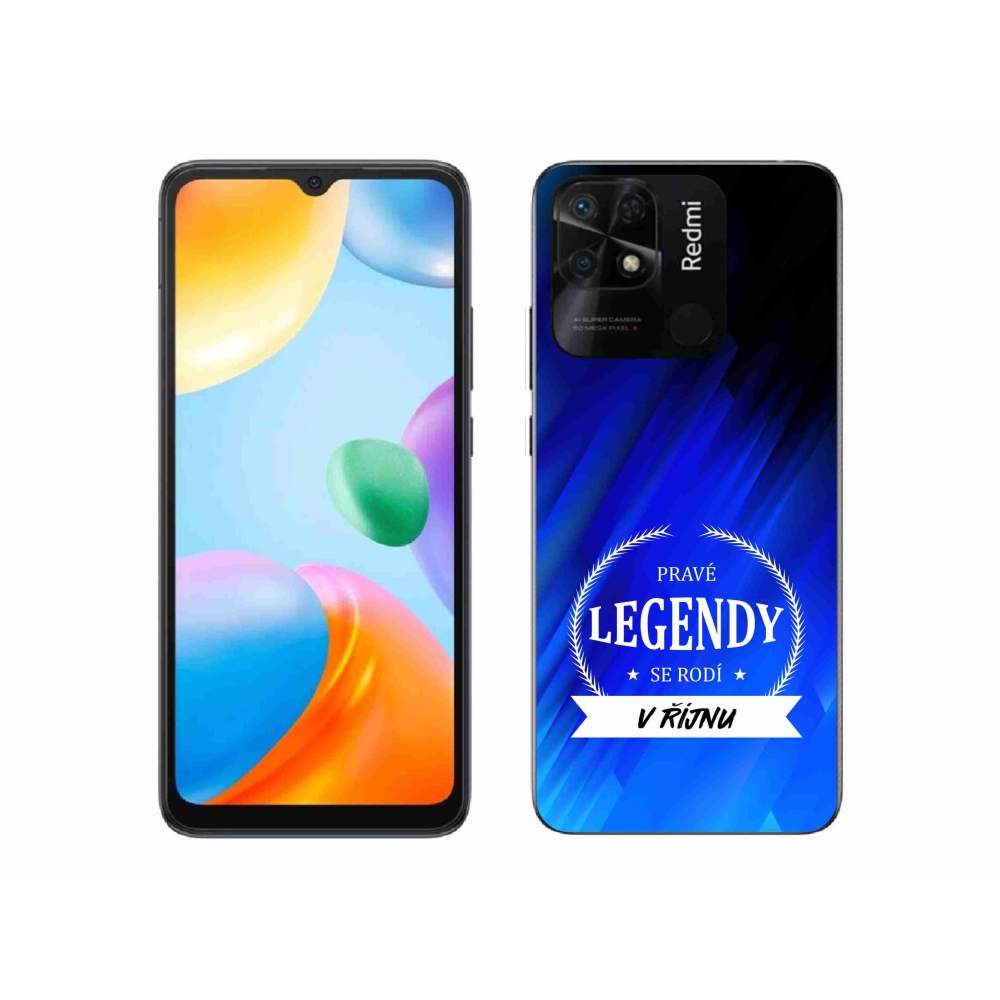 Gelový kryt mmCase na Xiaomi Redmi 10C - legendy v říjnu modré pozadí