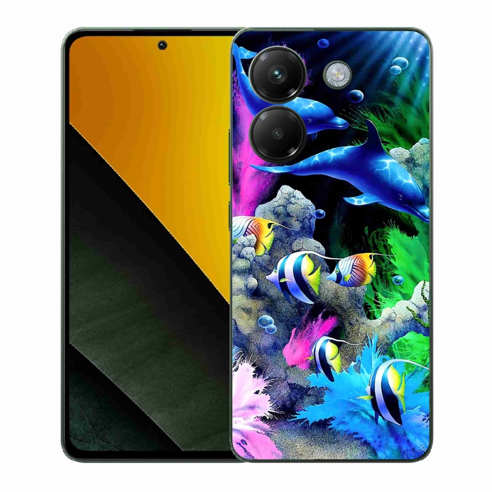 Gelový kryt mmCase na Xiaomi Poco M7 Pro 5G - mořský svět