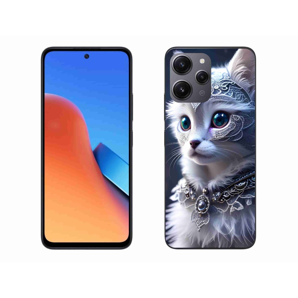 Gelový kryt mmCase na Xiaomi Redmi 12 - bílá kočka