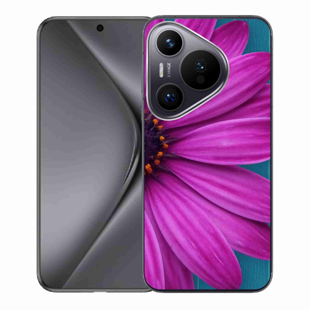 Gelový obal mmCase na Huawei Pura 70 - fialová kopretina