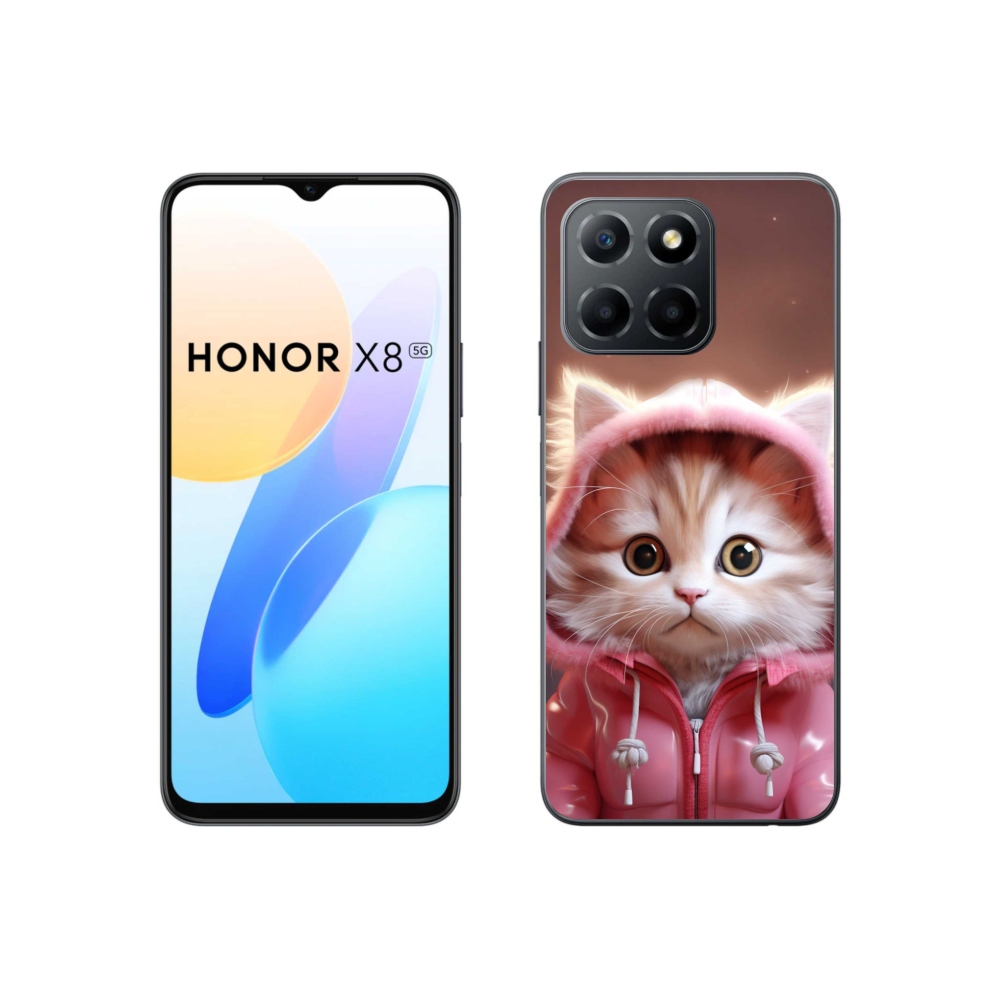 Gelový kryt mmCase na Honor X8 5G/70 Lite 5G - roztomilé kotě 3