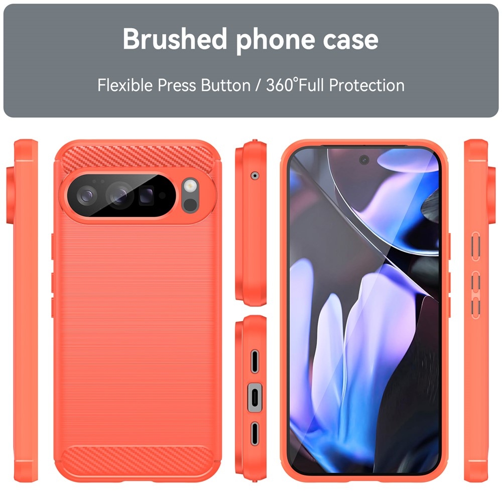 Carbon odolný gelový obal na Google Pixel 10 Pro XL - červený
