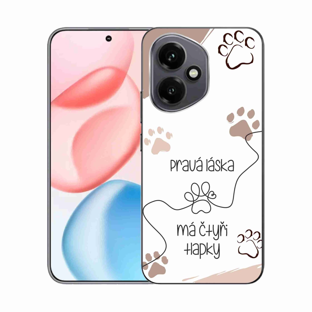 Gelový kryt mmCase na Honor 400 - psí motiv 1 bílé pozadí