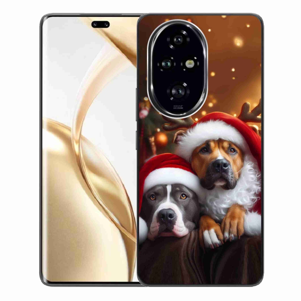 Gelový kryt mmCase na Honor 200 Pro 5G - vánoční psi