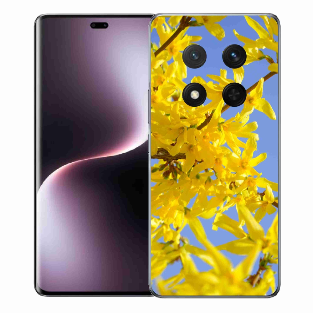 Gelový kryt mmCase na Honor Magic 7 Lite 5G - žluté květy