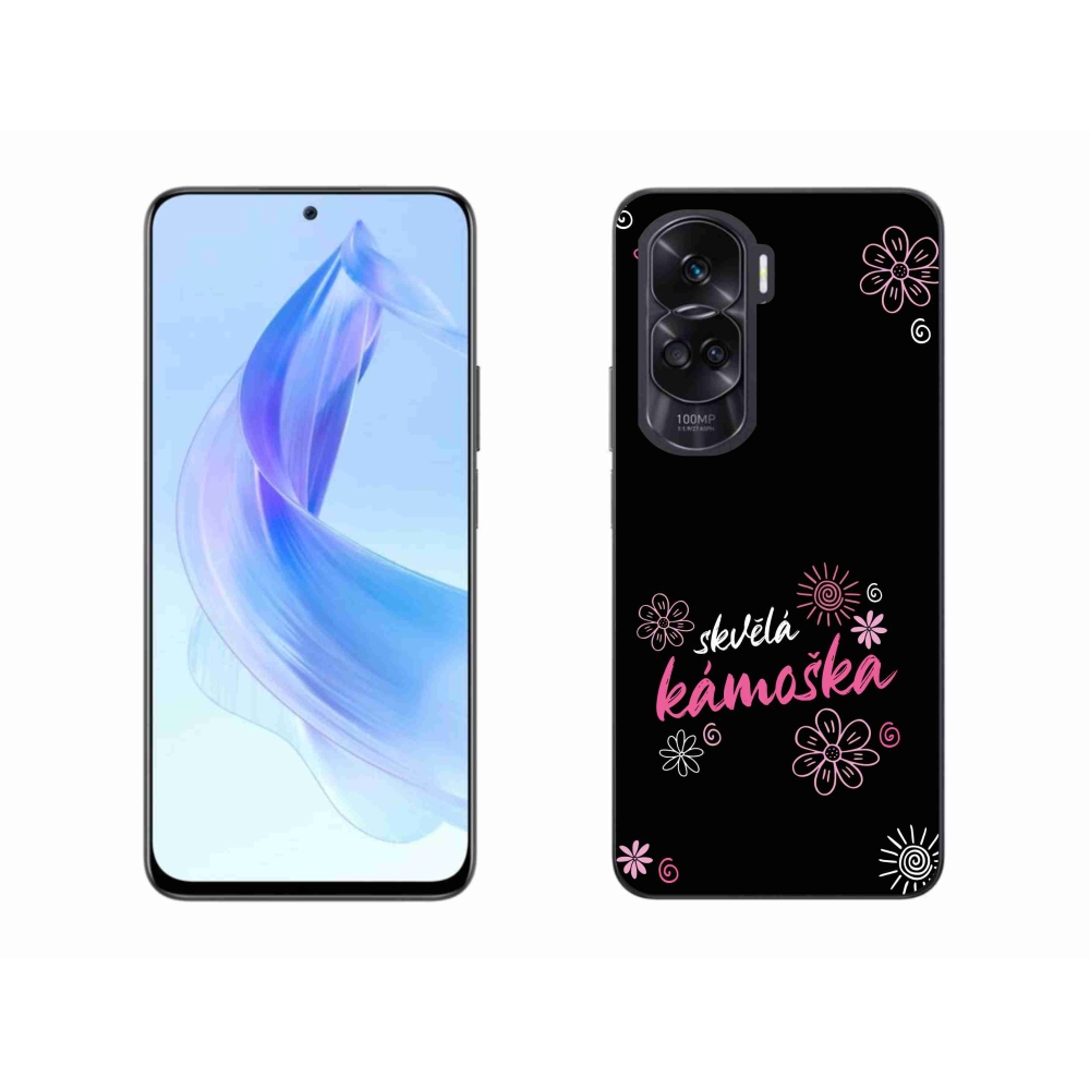 Gelový kryt mmCase na Honor 90 Lite - skvělá kámoška černé pozadí