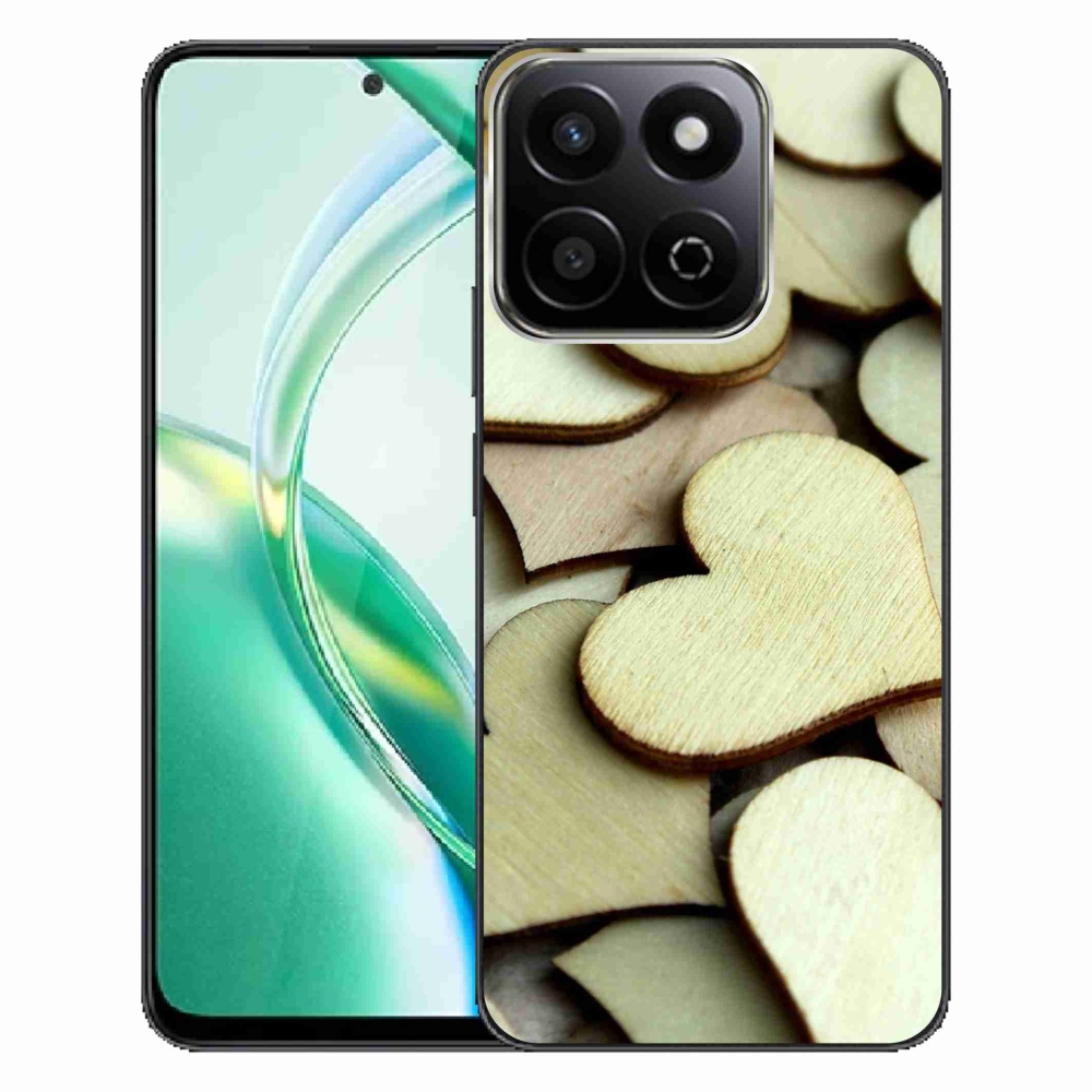 Gelový kryt mmCase na Honor 200 Smart 5G - dřevěná srdíčka