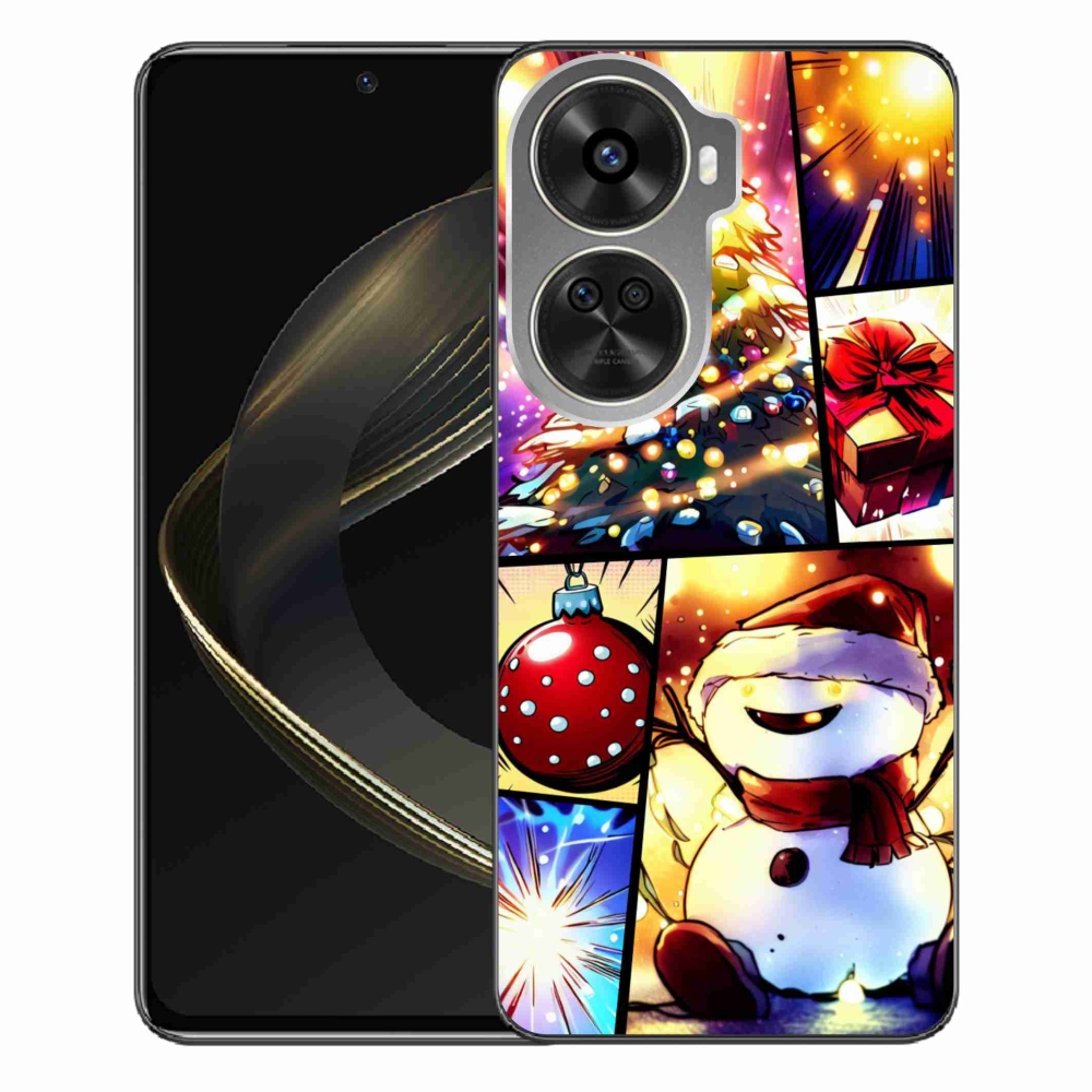 Gelový kryt mmCase na Huawei Nova 12 SE - vánoční motivy 1