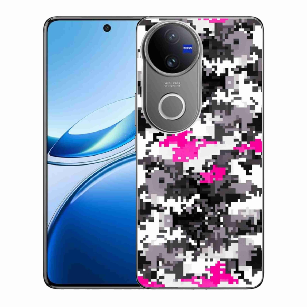 Gelový kryt mmCase na Vivo V50 5G - maskáčový vzor 4