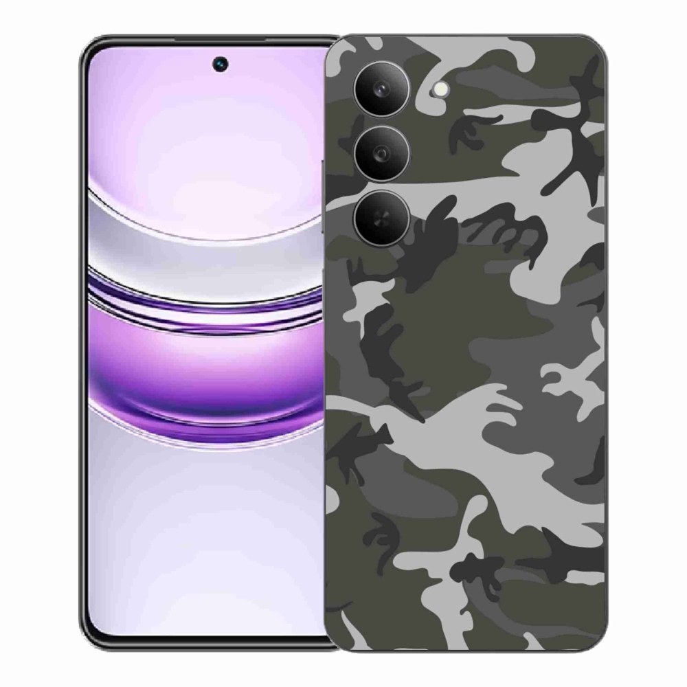 Gelový kryt mmCase na Realme 14x 5G - maskáčový vzor