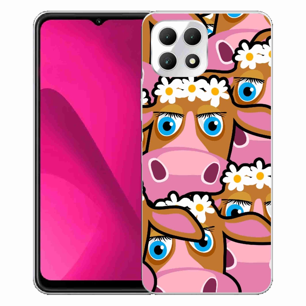 Gelový kryt mmCase na T-Mobile T Phone 2 - kreslené kravičky
