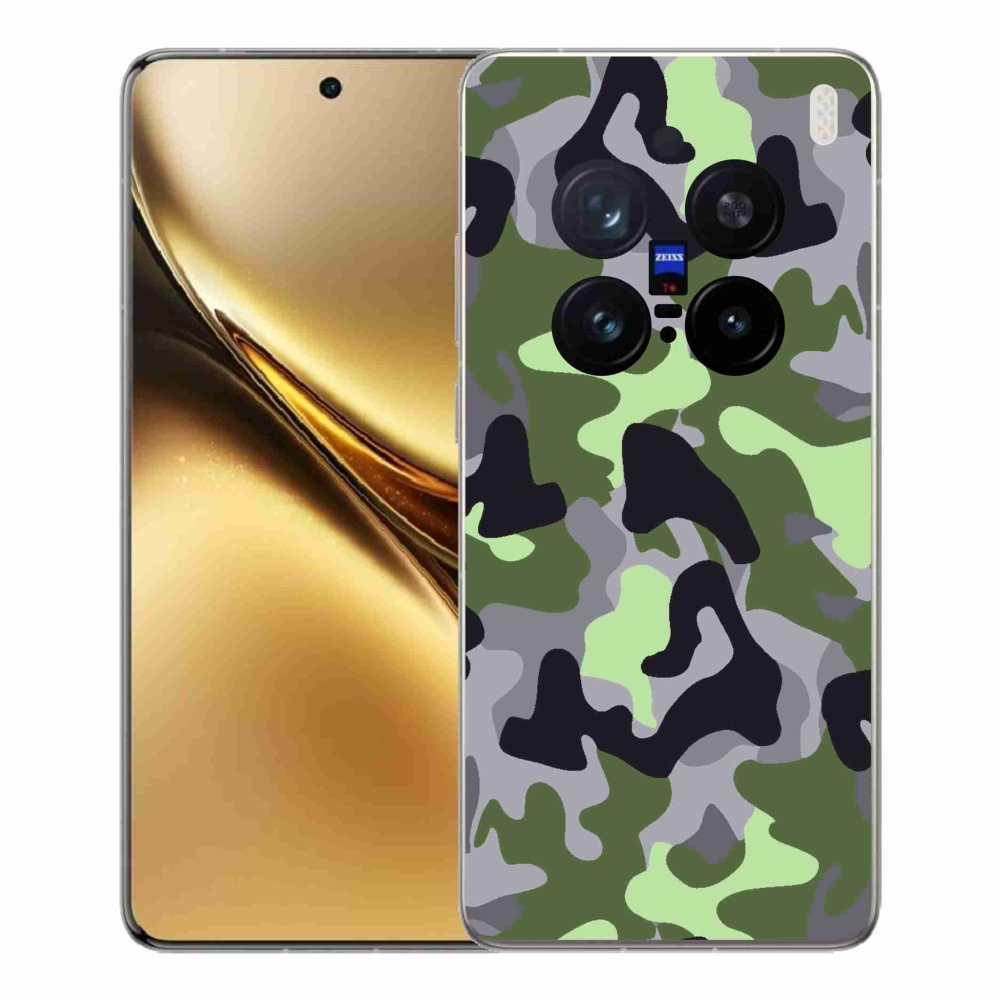 Gelový kryt mmCase na Vivo X200 Pro 5G - maskáčový vzor 7
