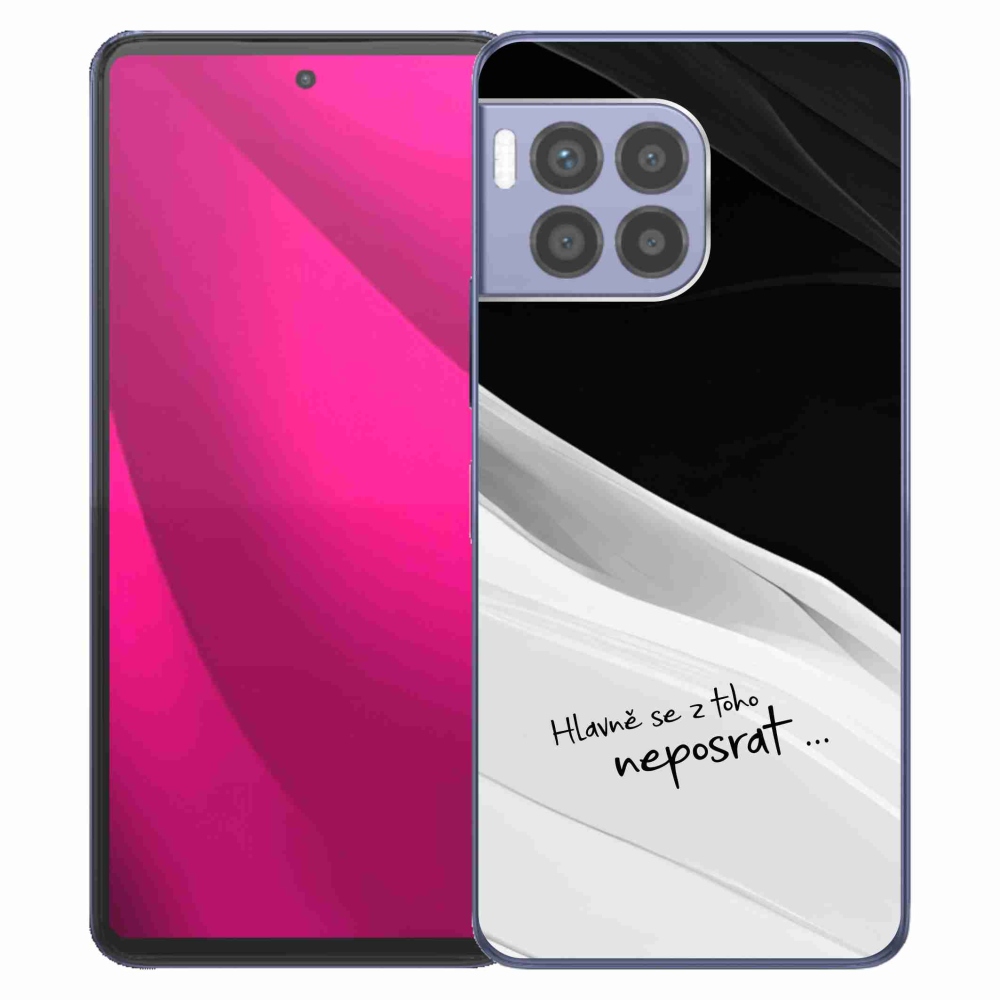 Gelový kryt mmCase na T-Mobile T Phone 2 Pro - vtipný text 13 bíločerné pozadí
