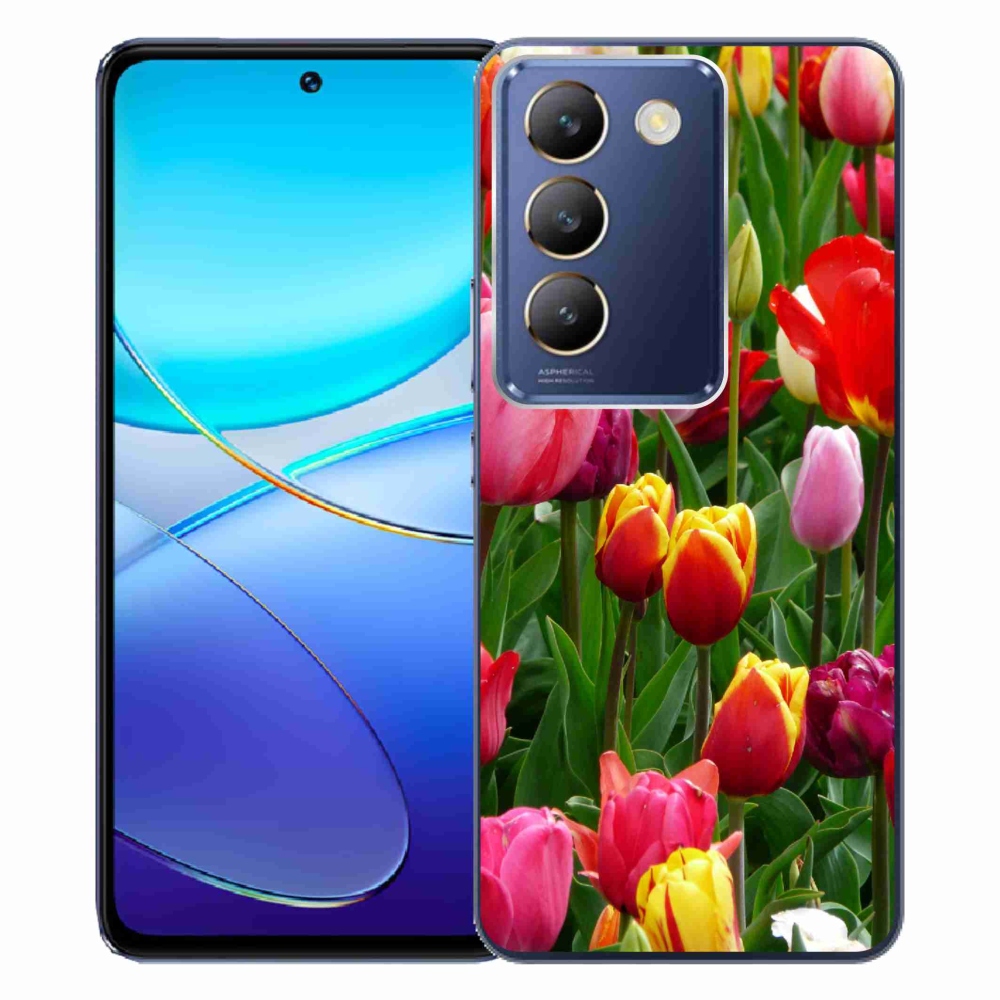 Gelový kryt mmCase na Vivo V40 SE 4G/5G - tulipány