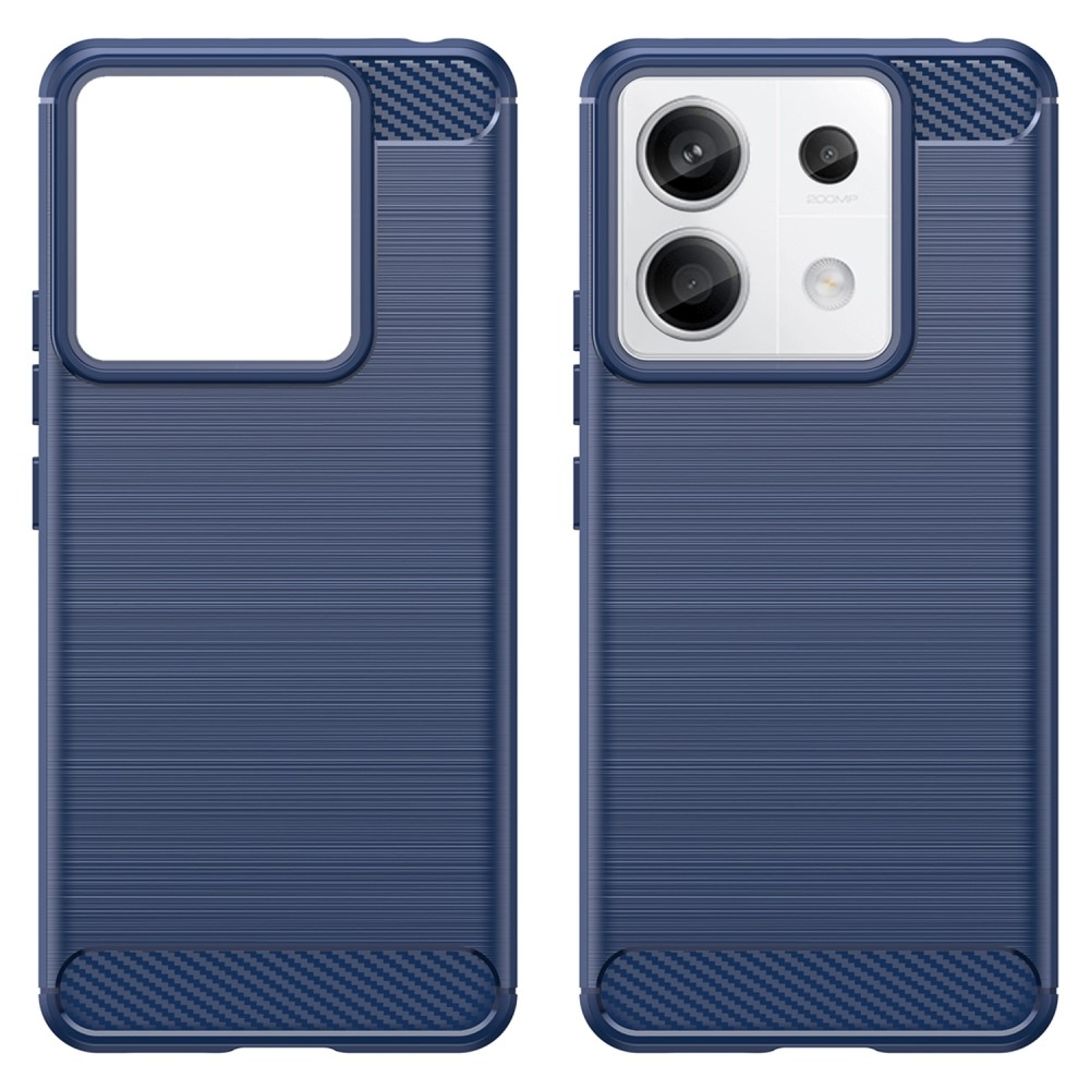 Carbon odolný gelový obal na Xiaomi Redmi Note 13 Pro 5G/Poco X6 5G - modrý