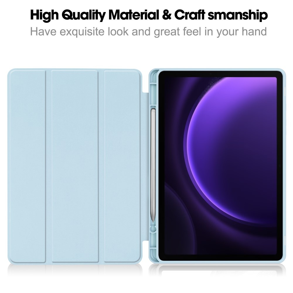 Case chytré zavírací pouzdro na Samsung Galaxy Tab S9 FE/Tab S10 FE - světlemodré