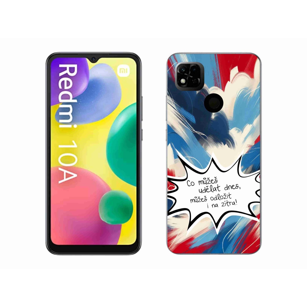 Gelový kryt mmCase na Xiaomi Redmi 10A - vtipný text 9 bílé pozadí
