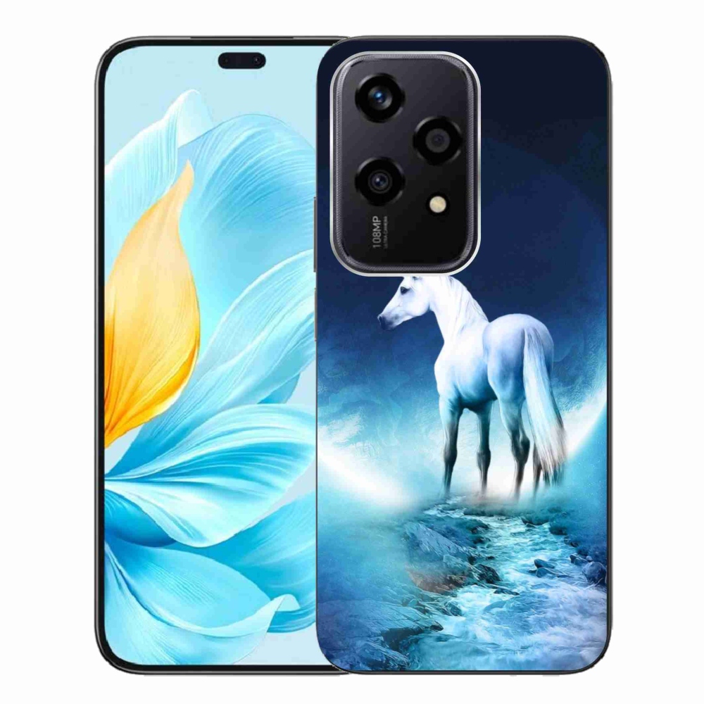 Gelový kryt mmCase na Honor 200 Lite 5G - bílý jednorožec