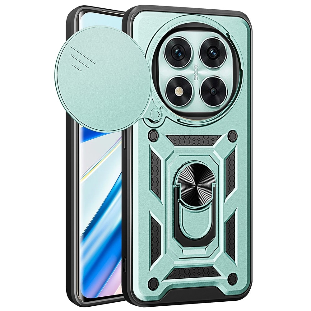 Ring odolný kryt na Xiaomi Redmi Note 14 Pro 5G/Poco X7 5G - zelený
