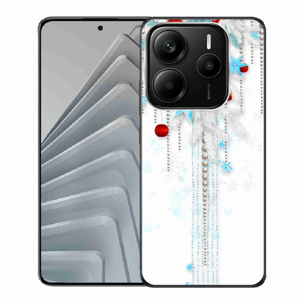 Gelový kryt mmCase na Xiaomi Redmi Note 14 5G - vánoční ozdoby