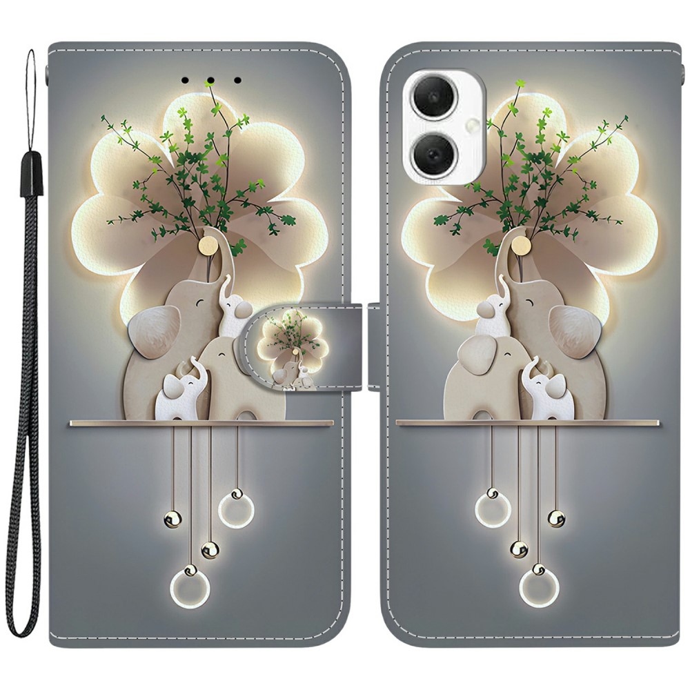 Versatile knížkové pouzdro na Samsung Galaxy A06 4G - sloni