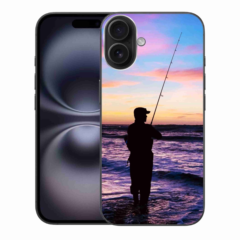 Gelový kryt mmCase na iPhone 16 Plus - rybaření 1