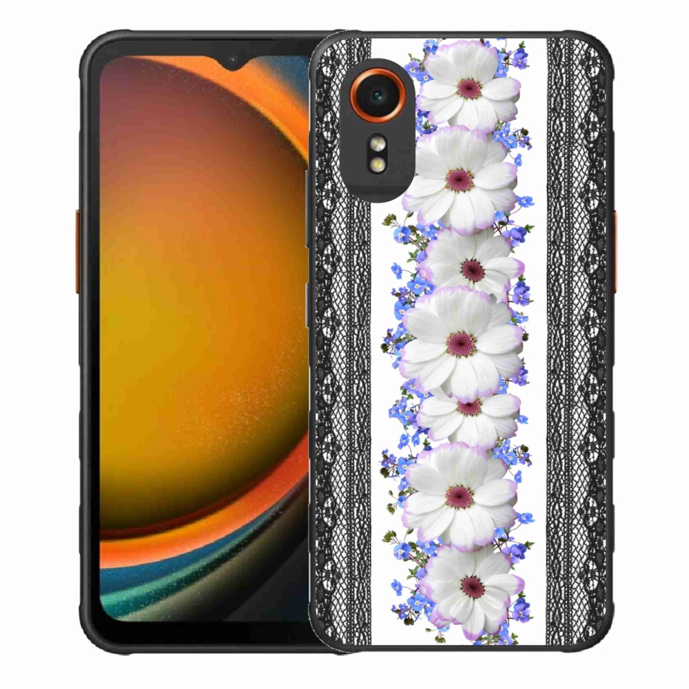 Gelový kryt mmCase na Samsung Galaxy Xcover 7 - květiny 8