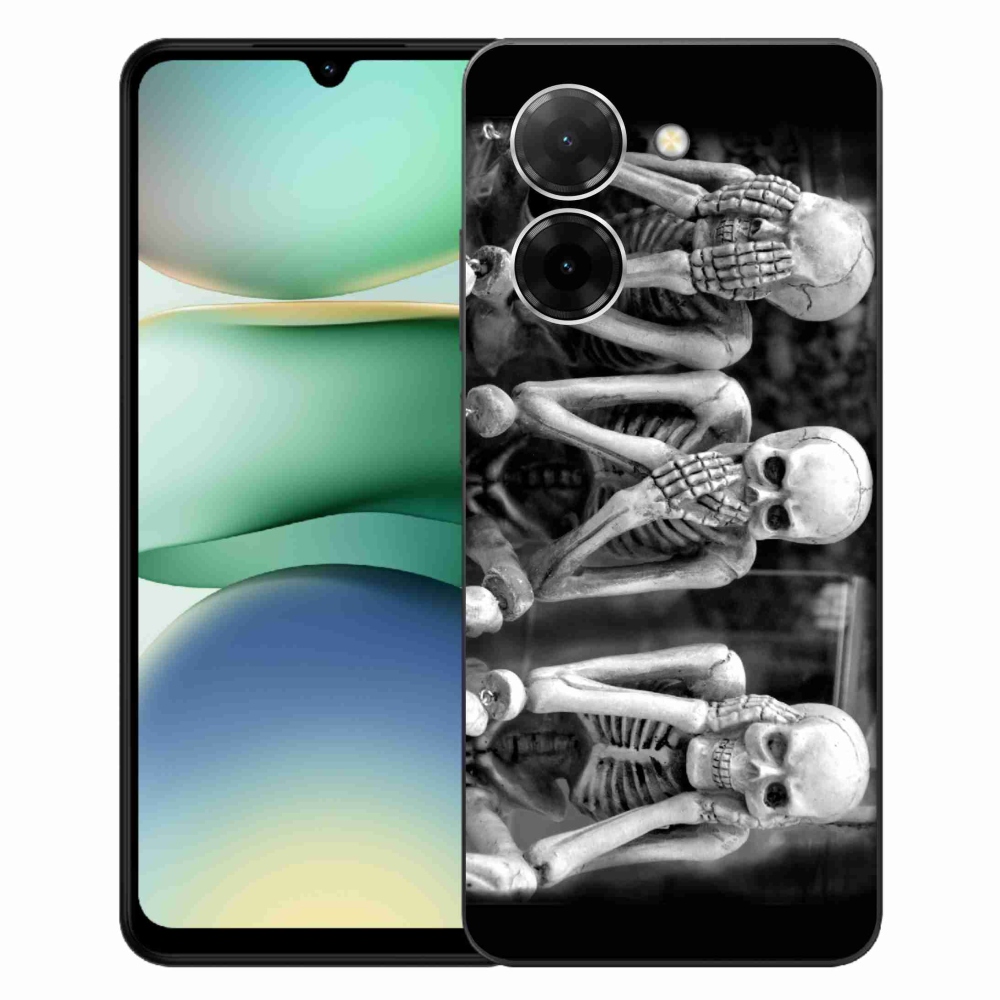 Gelový kryt mmCase na Xiaomi Redmi A5 (171.7x77.8x8.3mm) - kostlivci