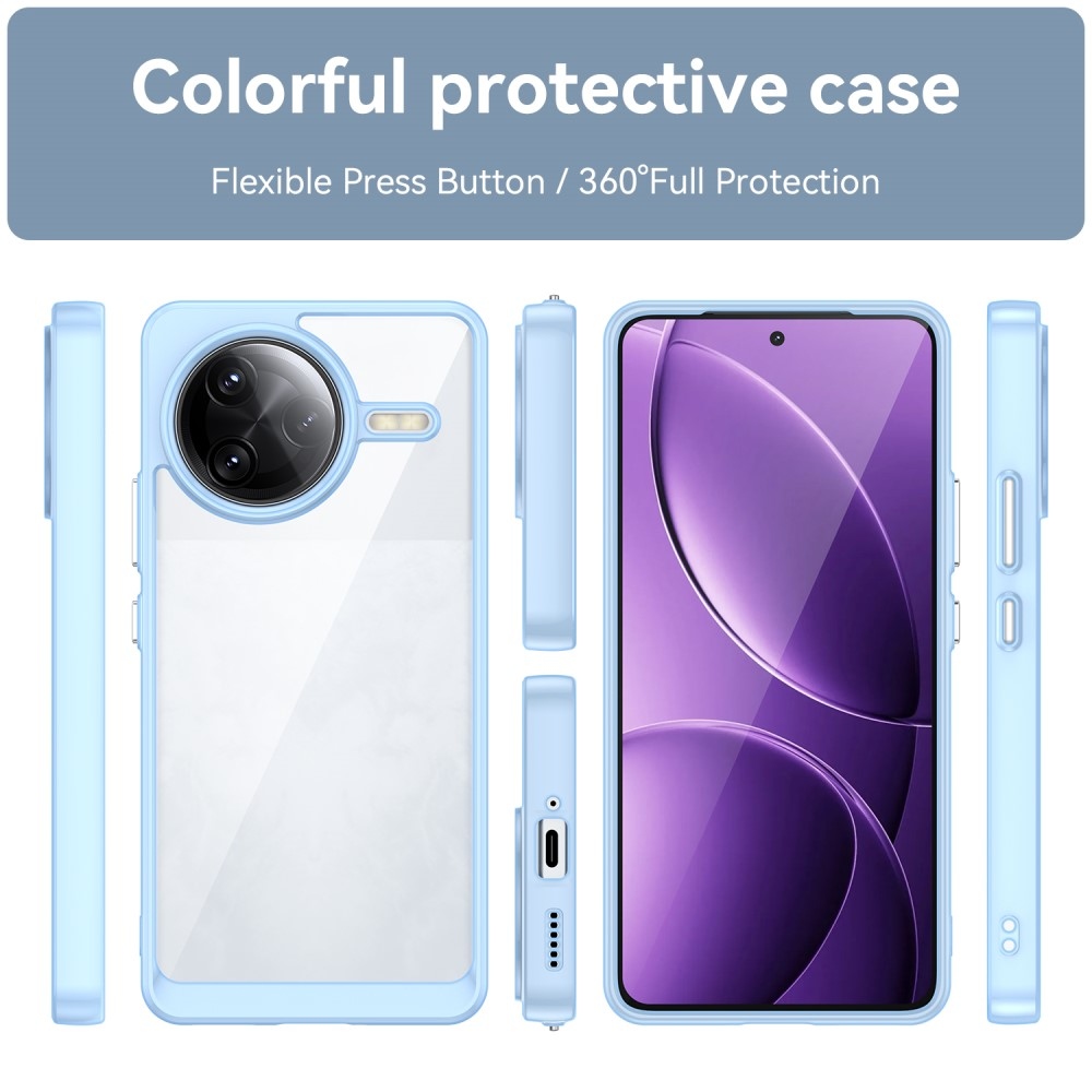 Gelový obal s pevnými zády na Xiaomi Poco F7 Ultra - modrý