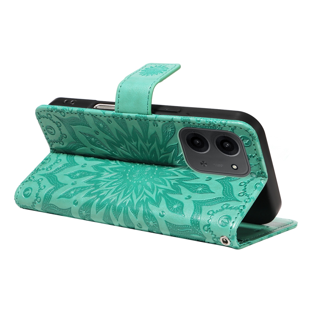 Sunflower knížkové pouzdro na Xiaomi Redmi 15C 4G/5G (173mm) - modrozelené