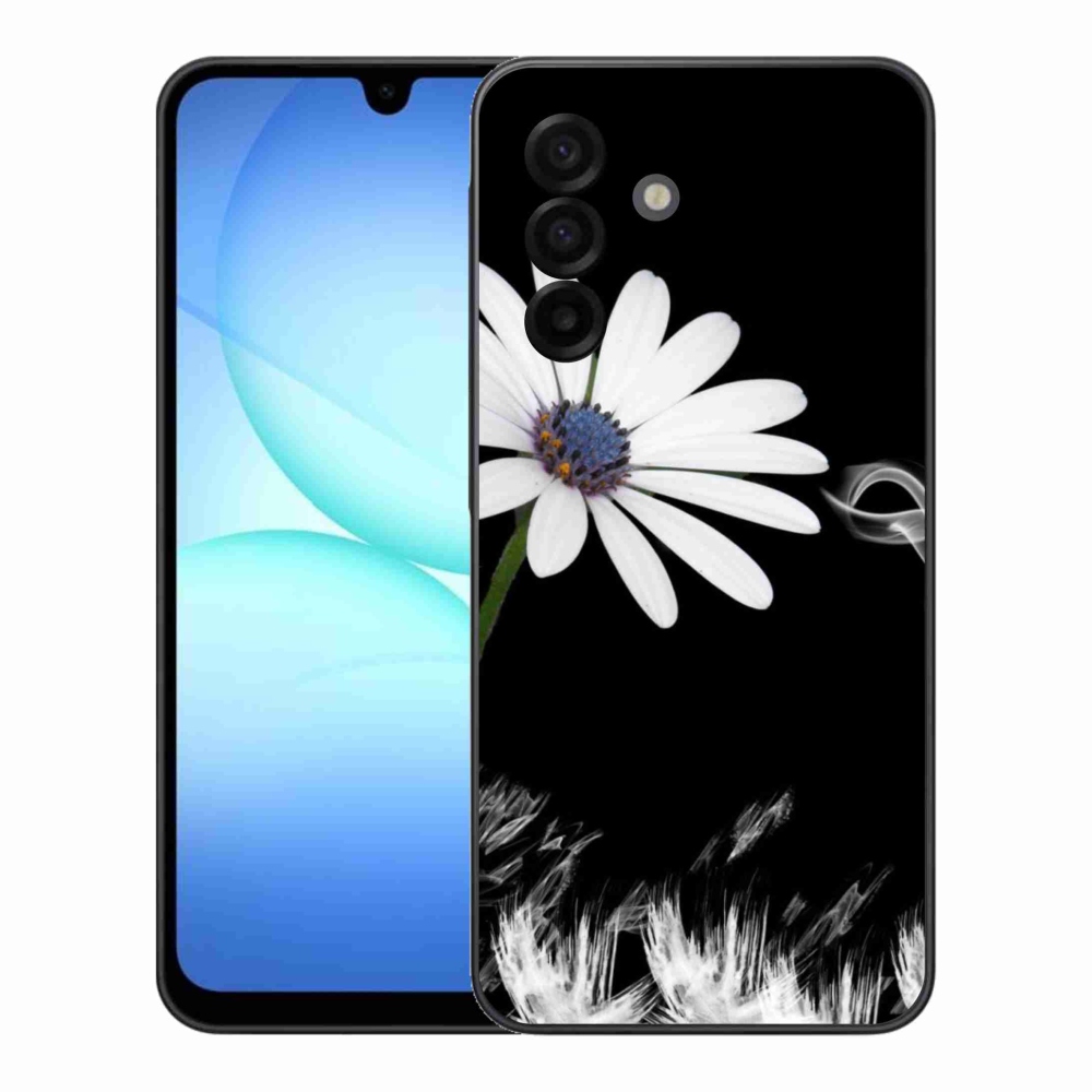 Gelový kryt mmCase na Samsung Galaxy A17 4G/5G - bílá květina