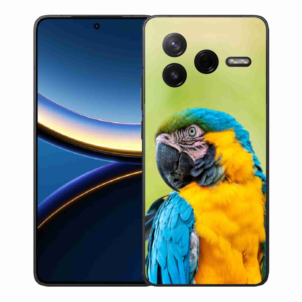 Gelový kryt mmCase na Xiaomi Poco F7 Pro - papoušek ara 2