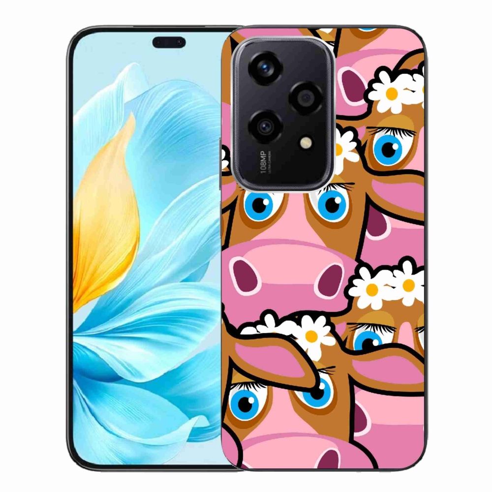 Gelový kryt mmCase na Honor 200 Lite 5G - kreslené kravičky
