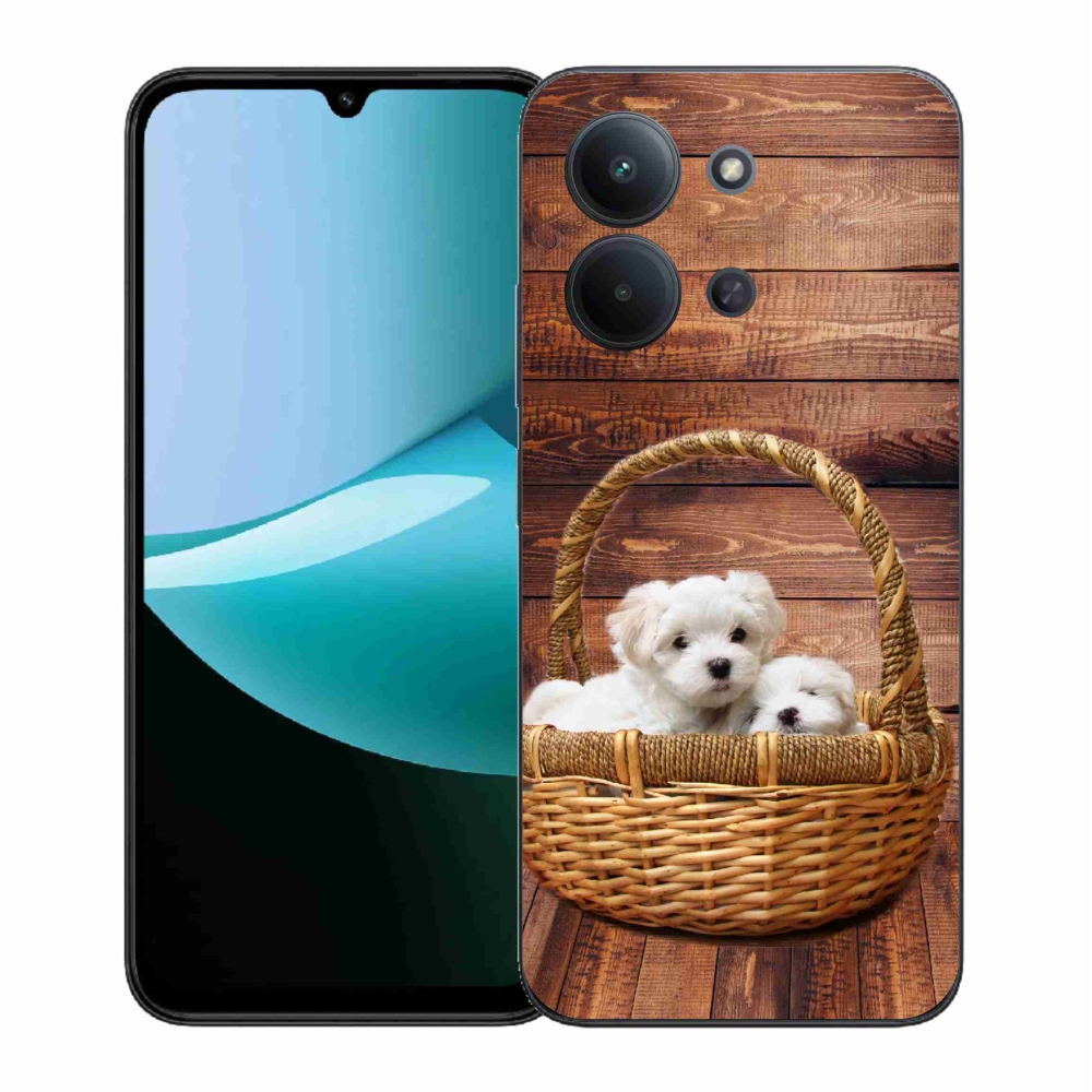 Gelový kryt mmCase na Xiaomi Redmi 15C 4G (171mm)/Poco C85 4G (171mm) - štěňátka