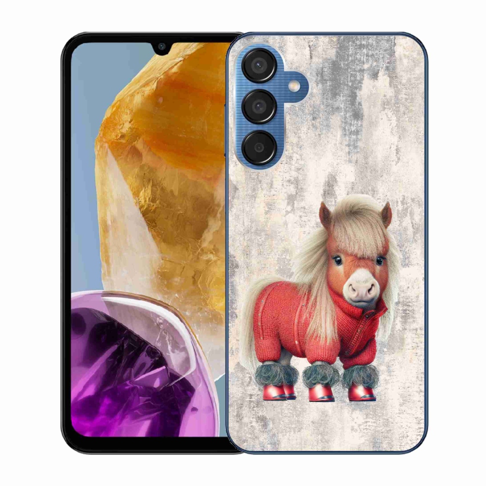 Gelový kryt mmCase na Samsung Galaxy M15 5G - poník ve svetru