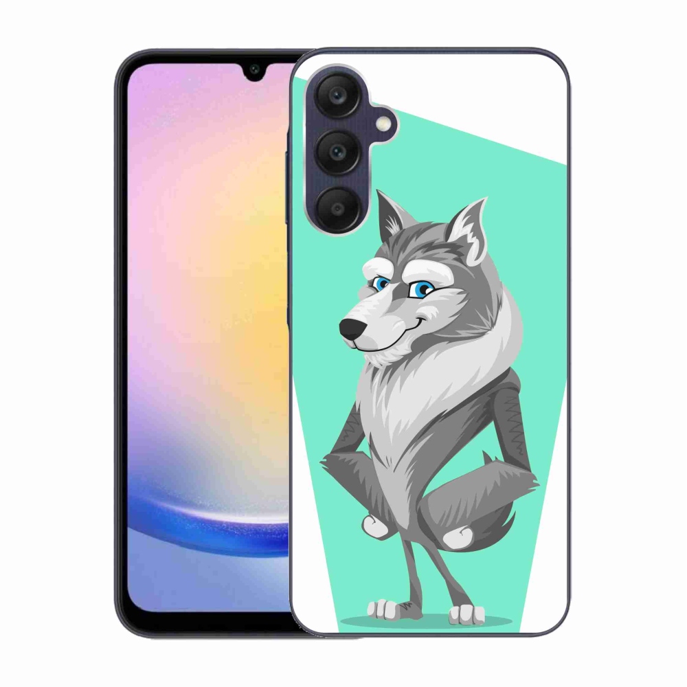 Gelový kryt mmCase na Samsung Galaxy A25 5G - kreslený vlk