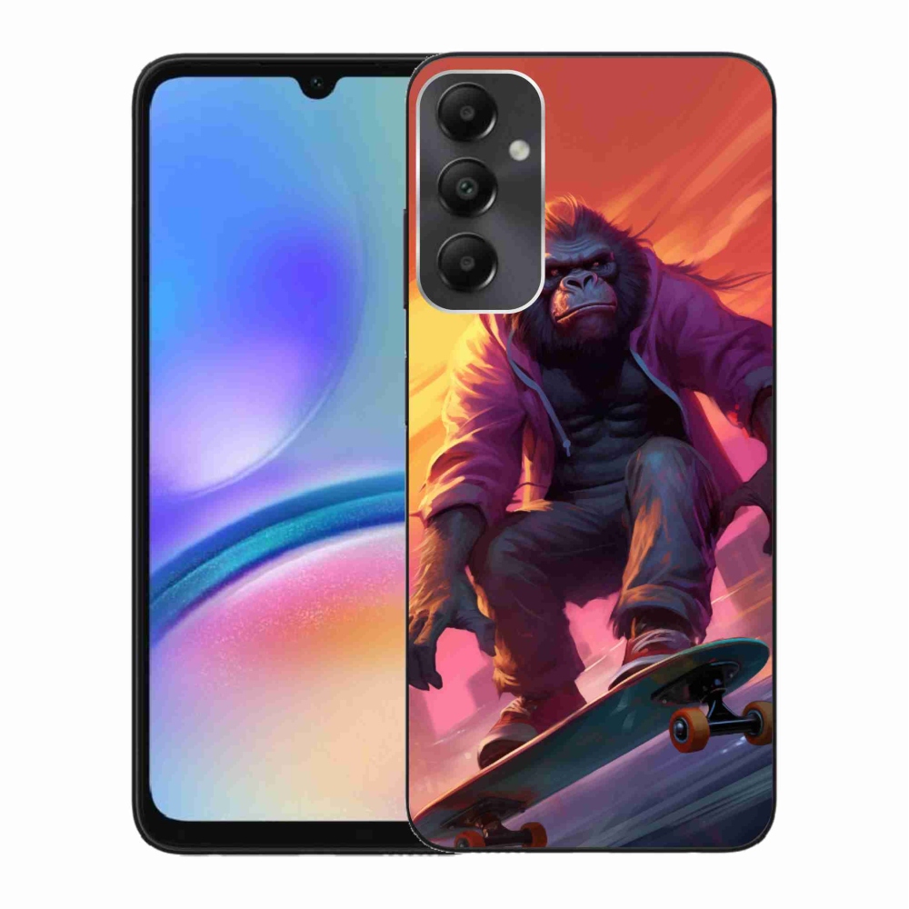 Gelový kryt mmCase na Samsung Galaxy A05s - gorila na skateboardu