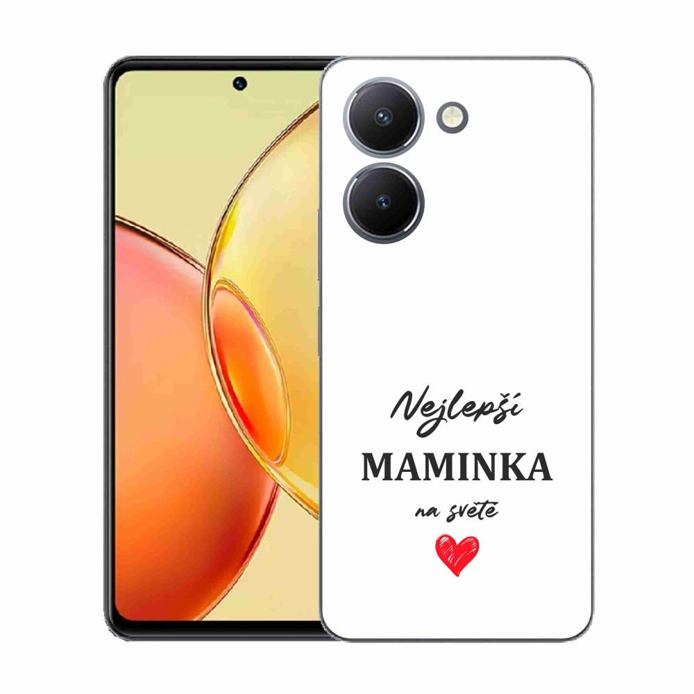 Gelový kryt mmCase na Vivo Y36 - nejlepší maminka 1 bílé pozadí