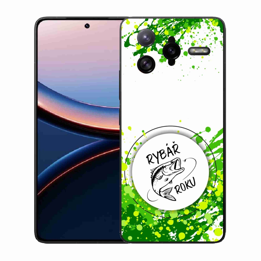 Gelový kryt mmCase na Xiaomi Poco F7 Ultra - rybář roku bílé pozadí
