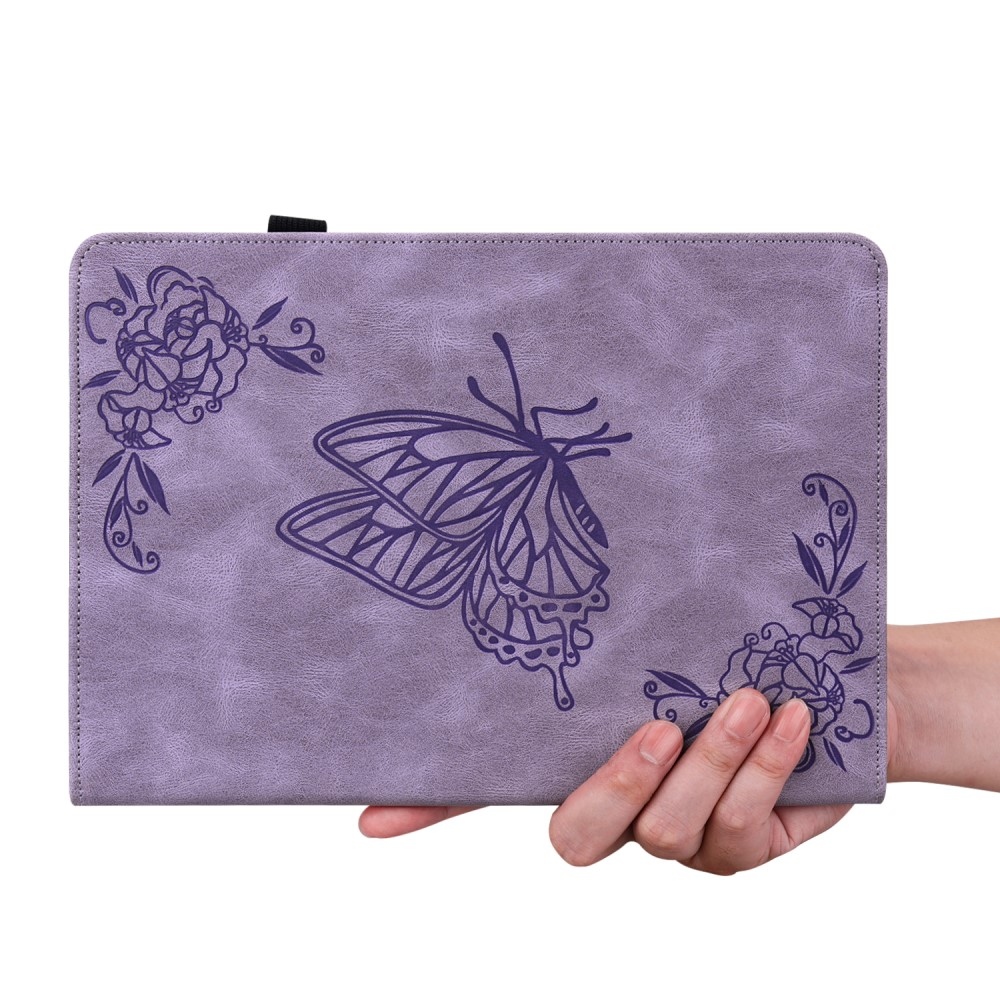 Imprint zavírací pouzdro na Lenovo Tab M10 5G - fialové