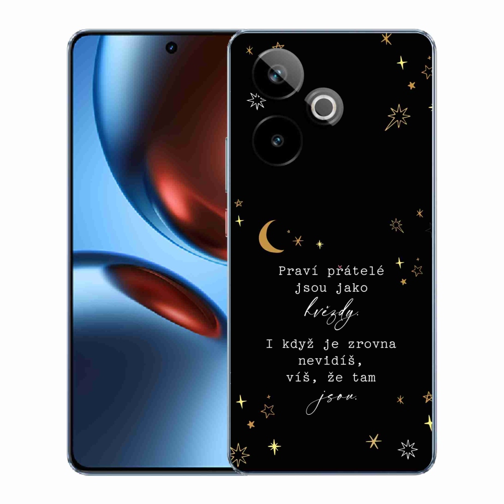 Gelový kryt mmCase na Realme GT 7 5G/GT 7T 5G - citát 6 černé pozadí