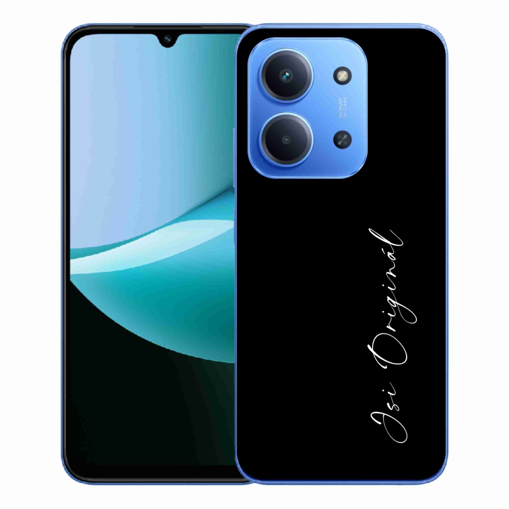 Gelový kryt mmCase na Xiaomi Redmi 15C 4G/5G (173mm) - jsi originál černé pozadí